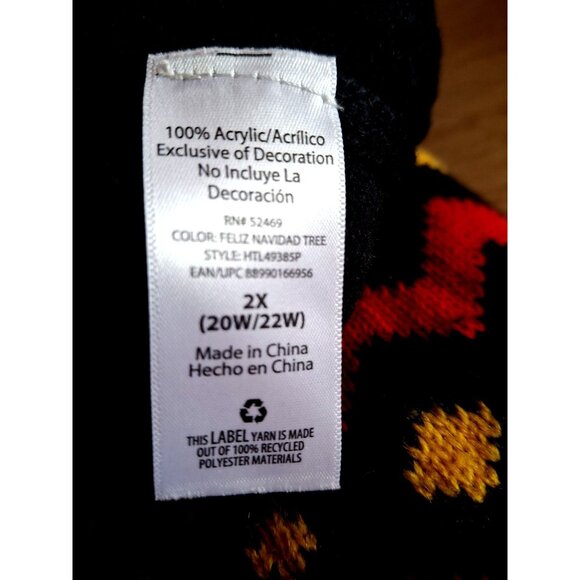 Feliz Navidad Christmas Ugly Sweater With Embellishments & Bell Sleeves - Picture 14 of 16